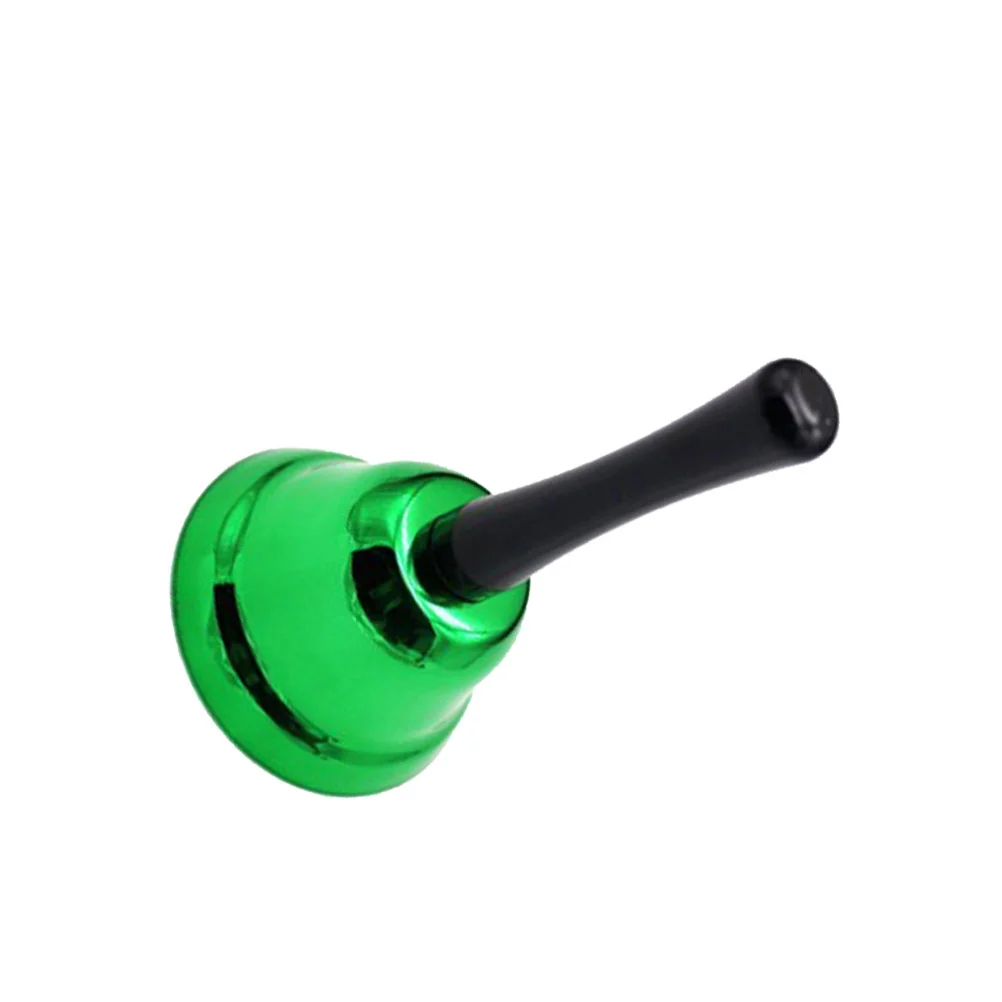 1Pc Metal Hand Bell Toy Portable Handbell Hand Percussion Bells Musical Instrument Toy Blue