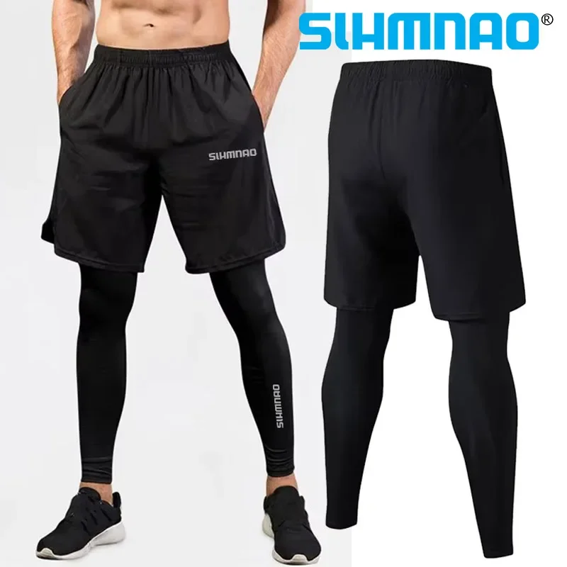 Tight Stretching Bicycle Pants Spring/Summer Men's Running Training Fitness Fast Drying Outdoor Mosquito and Fishing Pants