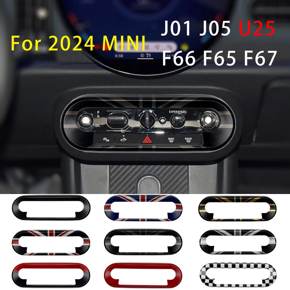 Für Mini Countryman U25 Cooper E SE J01 EV J05 Aceman F65 F66 F67 Auto Zentralsteuerungsknopf Rahmenabdeckung Aufkleber Zubehör – Detail 1