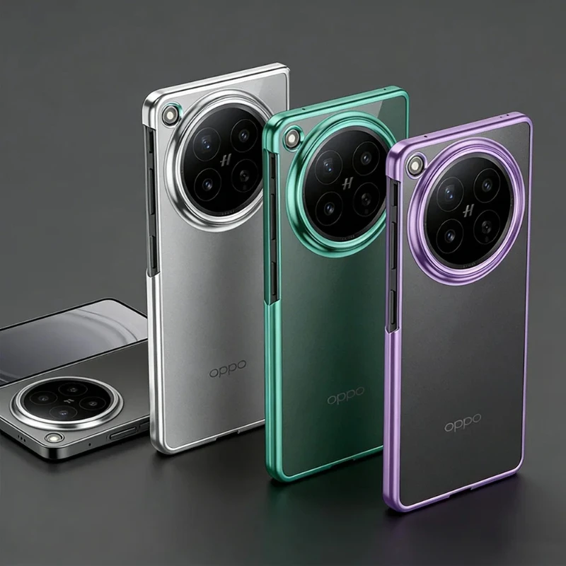 Ultra Thin Electroplated Transparent Shockproof Phone Case - Hard PC Cover