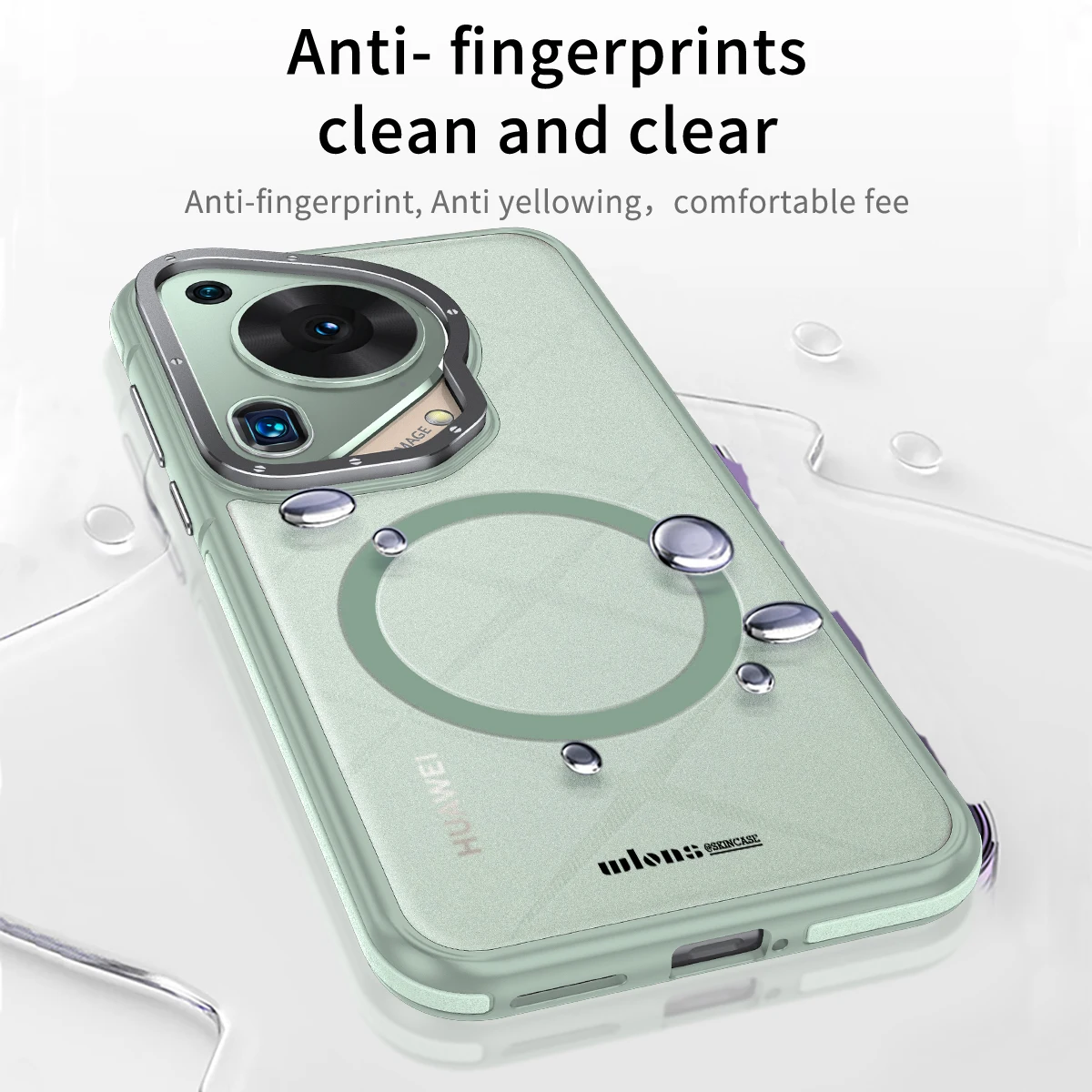 Splicing Skin Sensation Shockproof Armor Phone Case with Magsafe Compatibility