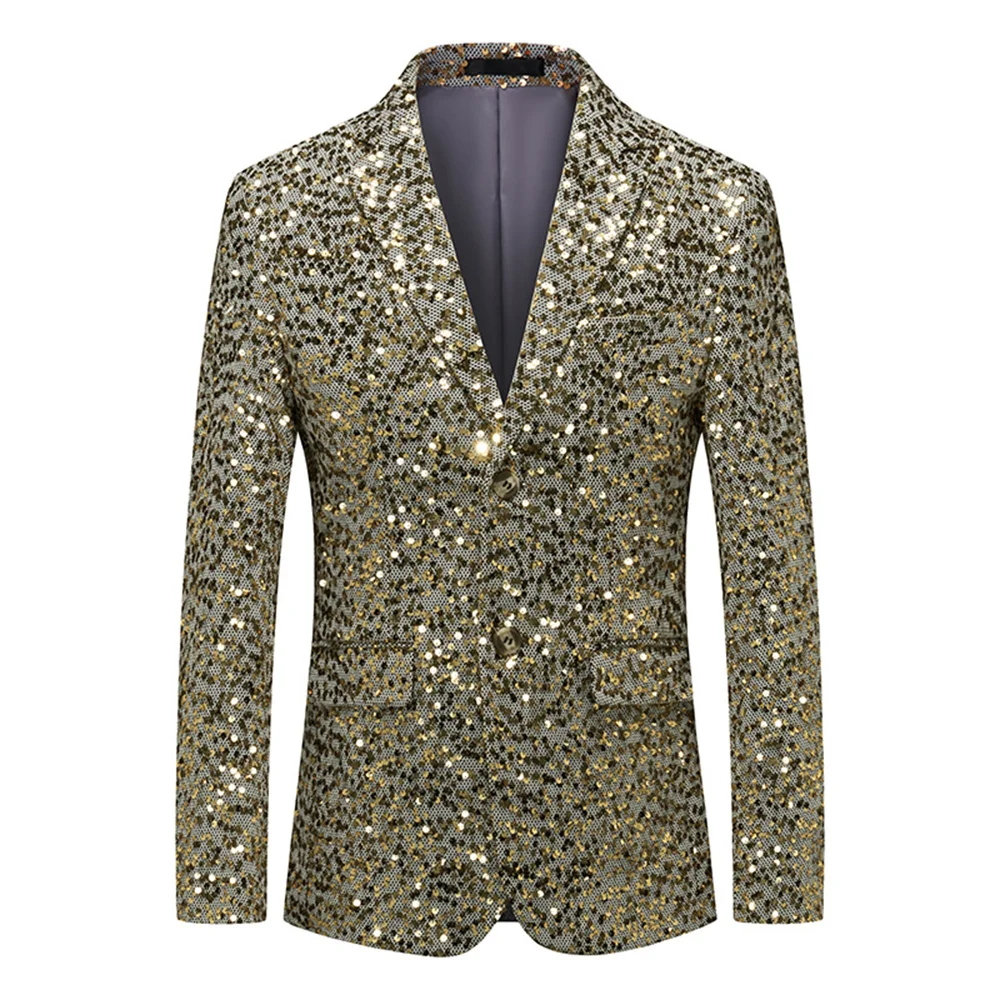 Elegant Men's Suit 2023 New in Fashion Casual Business Sequins Jacket Pants 2 Pieces Sets Luxury Formal Prom Party Male Suits