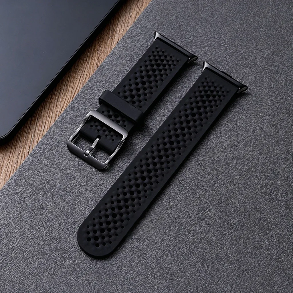 Breathable Silicone Sport Replacement Wristband with Connector
