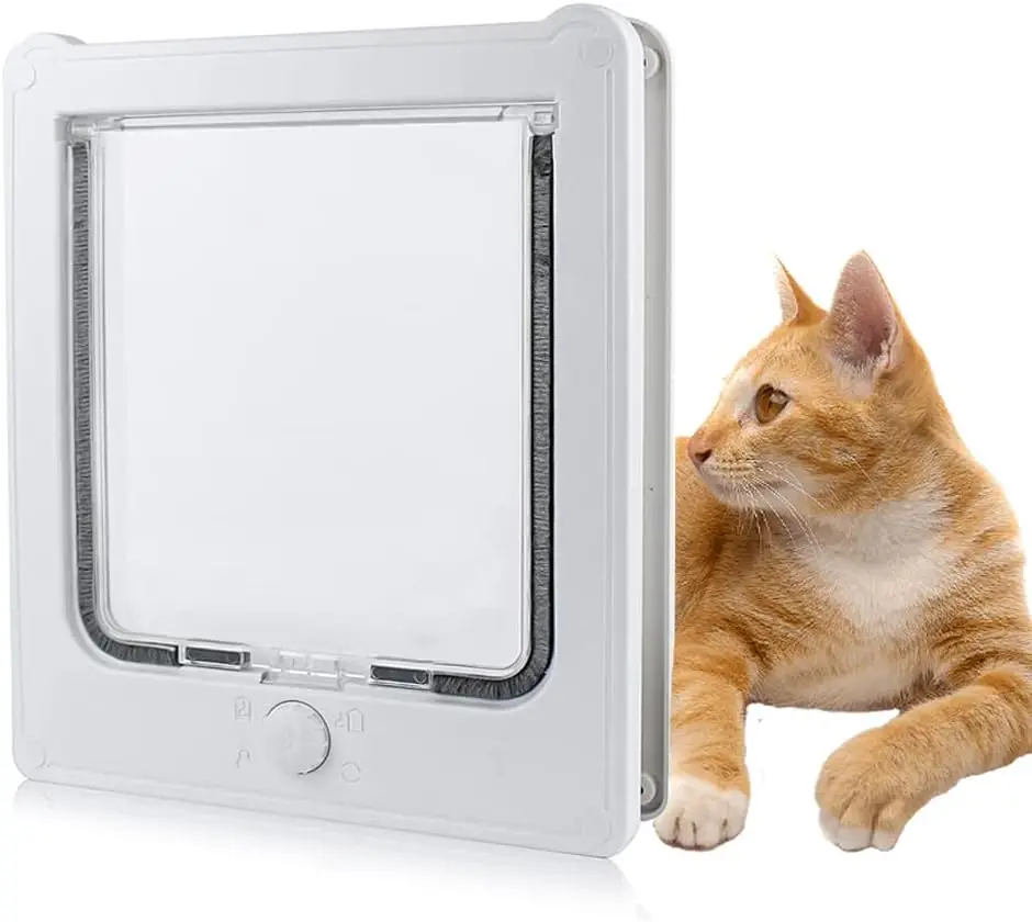 InteriorCatDoorSmallDogInteriorDoor4WayLockingCatFlapDoor