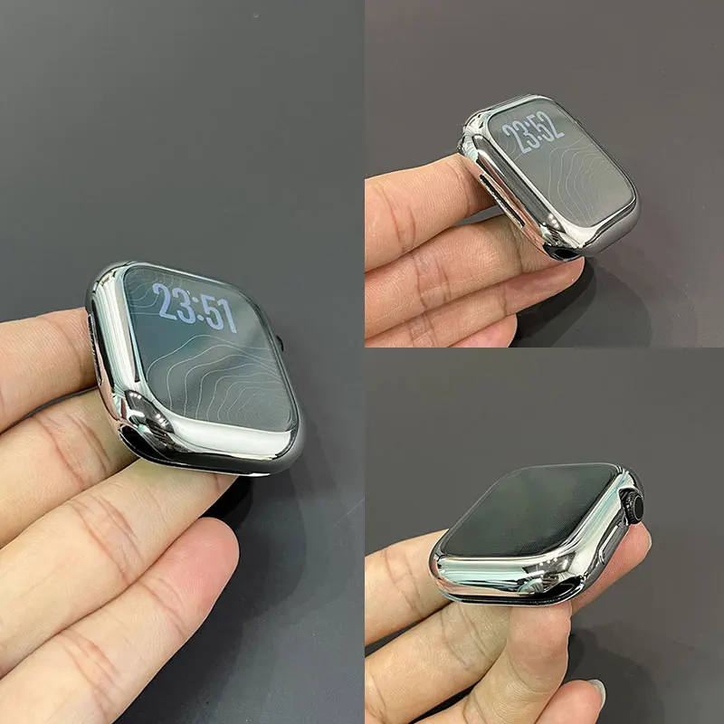 Premium TPU Apple Watch Bumper Case with Screen Protector - Durable and Stylish Protective Cover