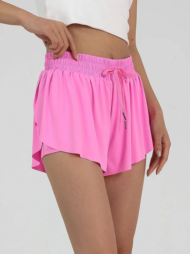 Sports Skirt Training Sport Wear Elastic Breathable Fitness Nylon Pockets Dancing Women