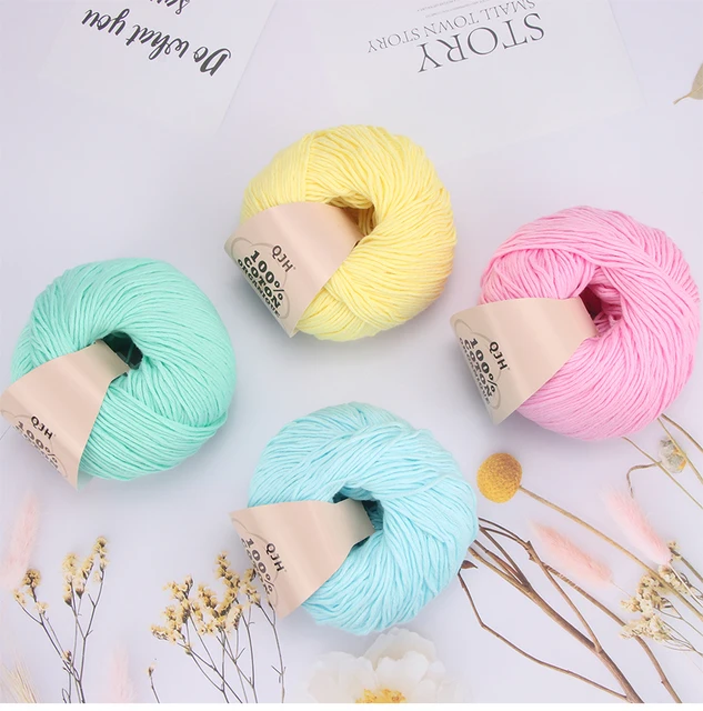 50g/Pc Beginner Crochet Yarn Cotton Hollow Cotton Yarn Hand-woven Easy To  Use Easy-to-See Stitches Cotton Crochet Yarn for DIY - AliExpress