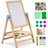SucceBuy Standing Magnetic Drawing Board WordPad Art Easel with Painting Accessories Children Educational Toys for Kids Boy Girl
