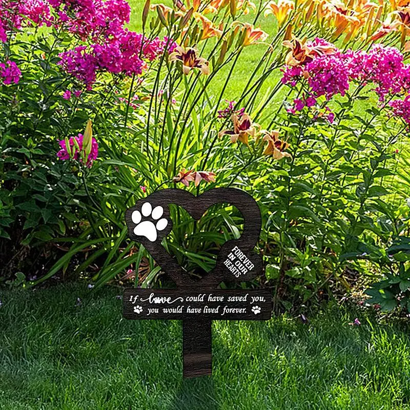 Dog Grave Marker Dog Cemetery Garden Stake Memorial Yard Decorations Pet Loss Outdoor Plaques Claw Sympathy Garden Grave dog memorial statue