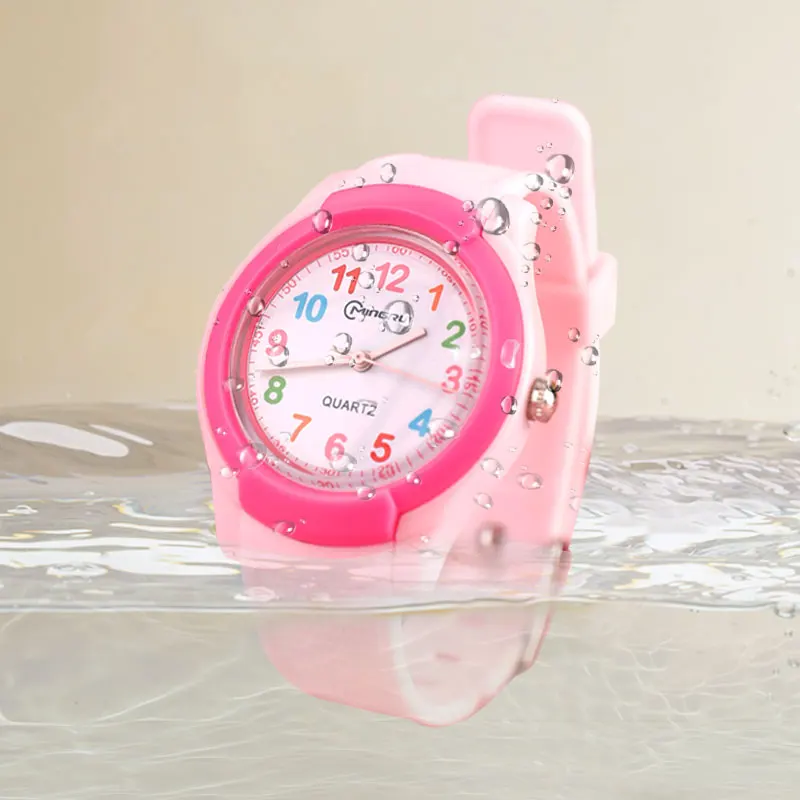 UTHAI CA18 Children's Watch Fashion Sports Quartz Watch Pink Digital Waterproof Boys Girls Kids Teenagers Students Clock Watches 5