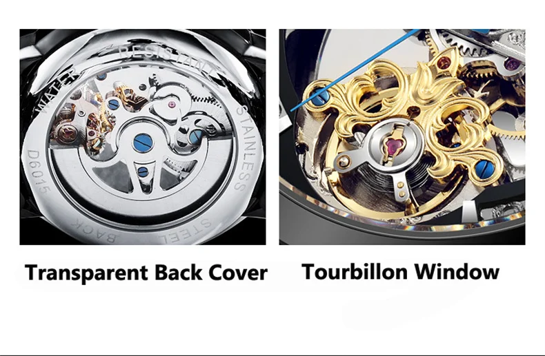 Tourbillon Moon Phase Wrist Luxury Hollow 3ATM Waterproof Stainless Steel Men Automatic Mechanical es es_voghion.com