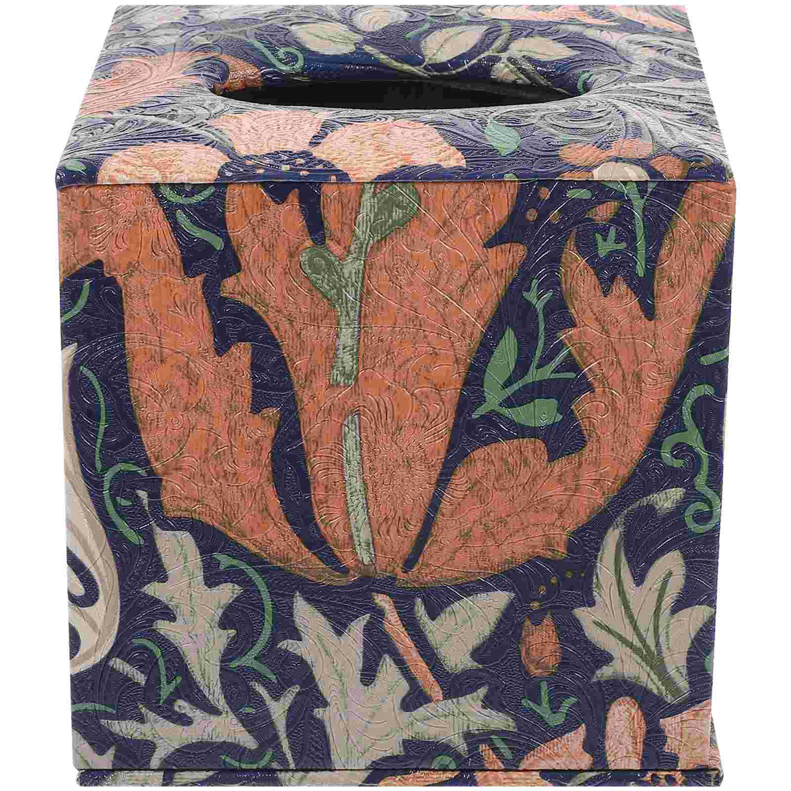 

Vintage Towel Box Tissue Boxes Napkin Storage Holders Dispenser Paper Table Container Car Decor