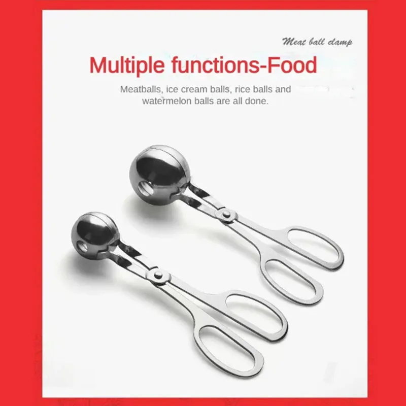 Meatball Maker Meat Ball Maker Tool Stainless Steel Clip Round Rice Ball Shaper Spoon Non Stick Meat Dumplings Making Mold Kitchen Tools