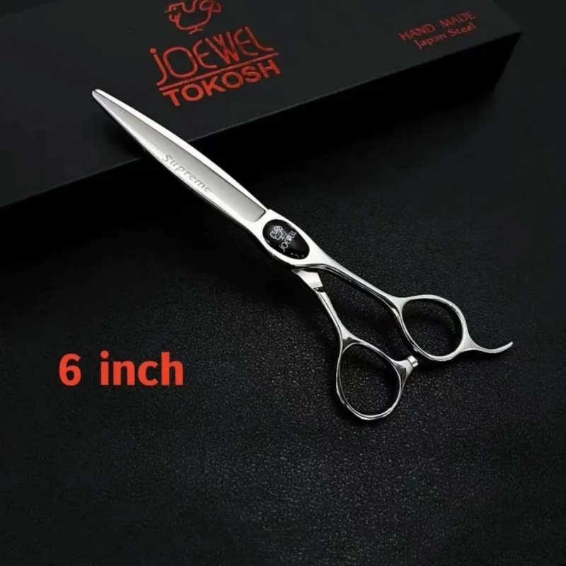 

joewelHairdressing scissors Professional hair scissors，hairdressing tools，5.5-6-6.5-7 inch，440C steel，Barber's shears