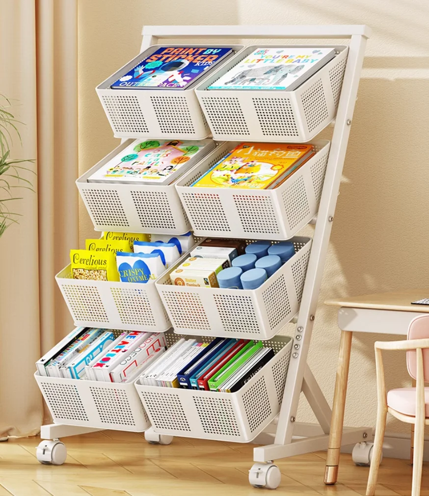 

Storage rack floor multi-layer shelves kitchen storage rack trolley fruit and vegetable basket storage basket