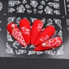 1PCS Black White Nail Stickers Flower Leaf Necklace 3D Sliders Decal Gel Polish Sticker DIY Design Manicure Tips HBJY373-384 3