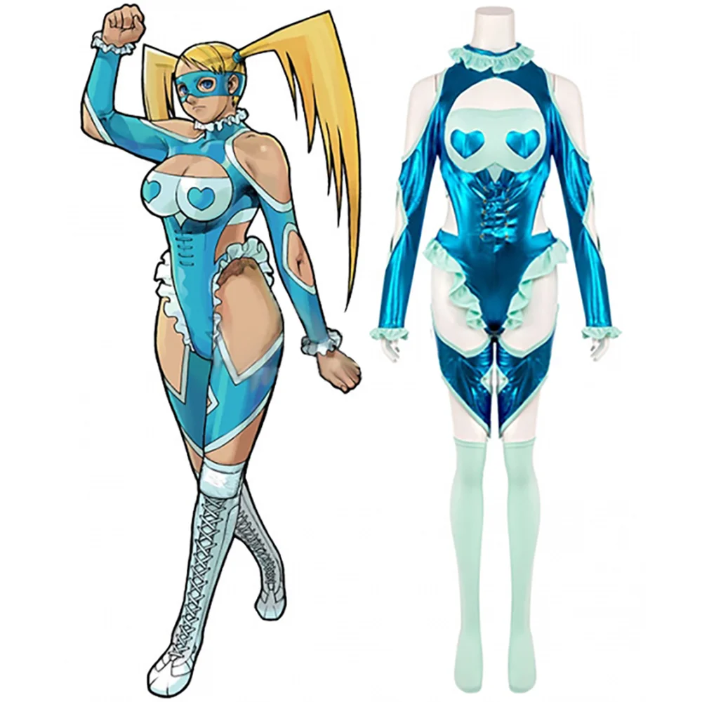 

Game R.Mika Cosplay Costume Women Sexy Bodysuit Suits Halloween Carnival Party Fighter Outfits Performance Clothing