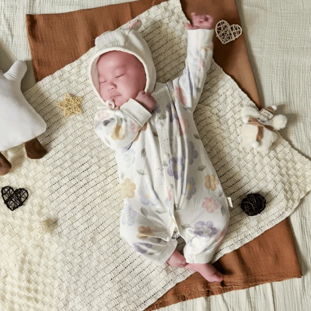 Toddler Wear Soft Baby Jumpsuit Cartoon Pattern Cute Printed Infant Romper Button Design Cotton Newborn Onesie Casual Outfit