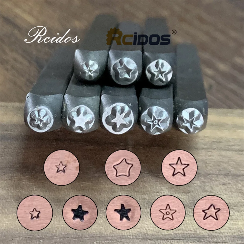 Metal Jewelry Stamps RCIDOS Star Metal Jewelry Design Stamps DIY Bracelet/jewelry symbols steel stamp 1pcs