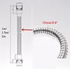 1m/1.5m/2m Flexible High Quality Shower Hose Stainless Steel Chrome Bathroom Water Head Shower Head Pipe Tool Shower Accessories 5