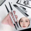 Angle Eyebrow Pencil Waterproof Natural Outlines Wild Eyebrow Lines Smooth Fill Blendable High Pigment Brow Tattoo Tint Enhancer 6