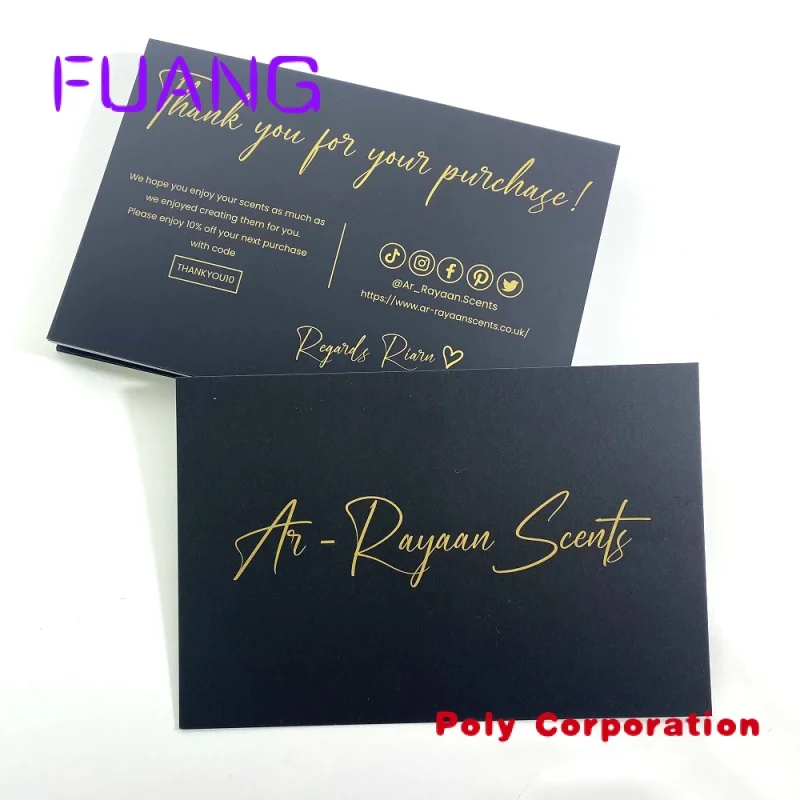 Custom  High quality luxury custom 300g coated paper business greeting card printing thank you cards with own logo custom factory customized folding design customized printing brochure product advertising instruction manual coated paper
