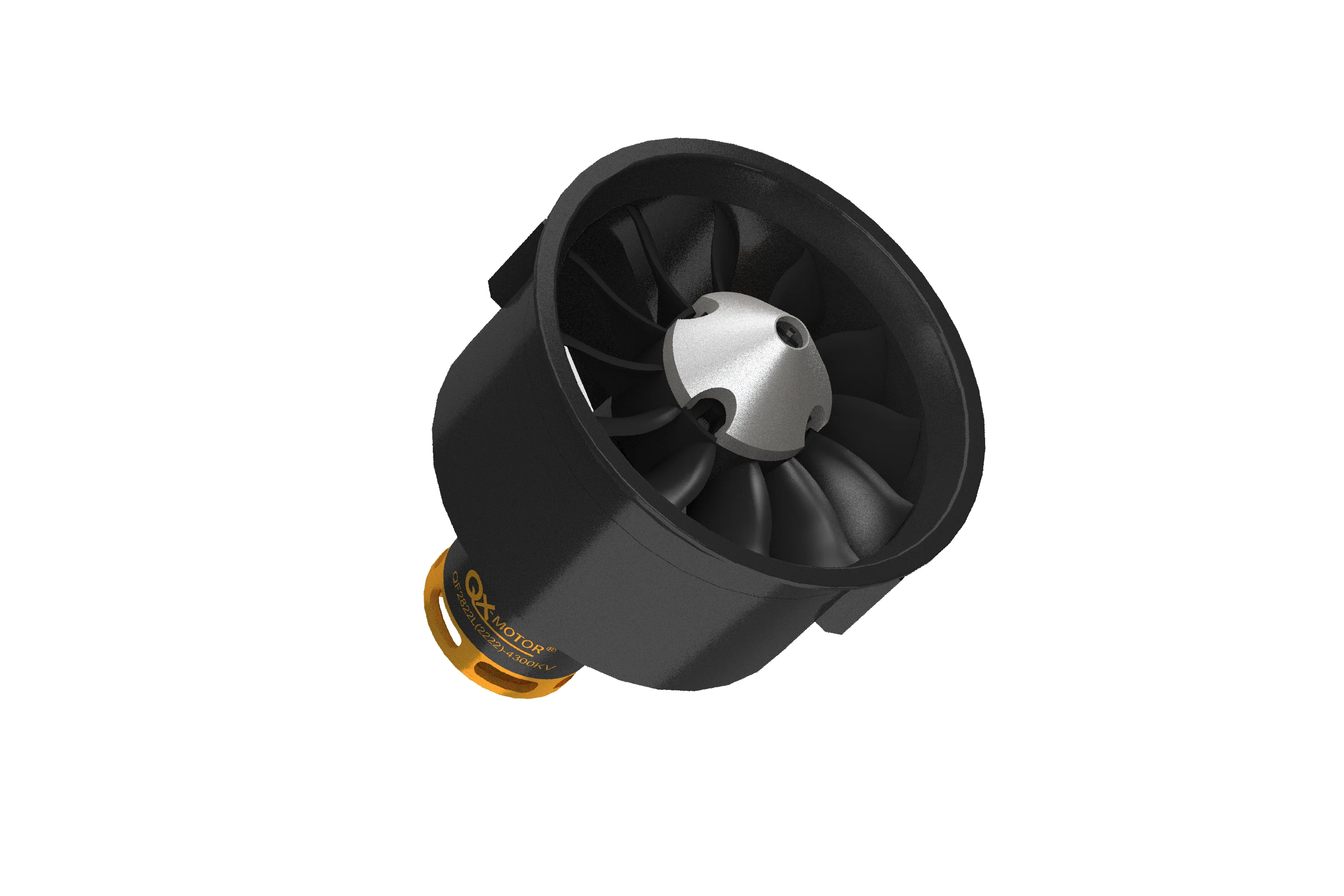 Аксессуары для радиоуправляемых дронов QX-MOTOR DIY, детали 64 мм EDF 6S, бесщеточный двигатель, композитный корпус, 12 лопастей, воздуховод, вентилятор (art.: 7ad0923ec) - 7ad0923ec
