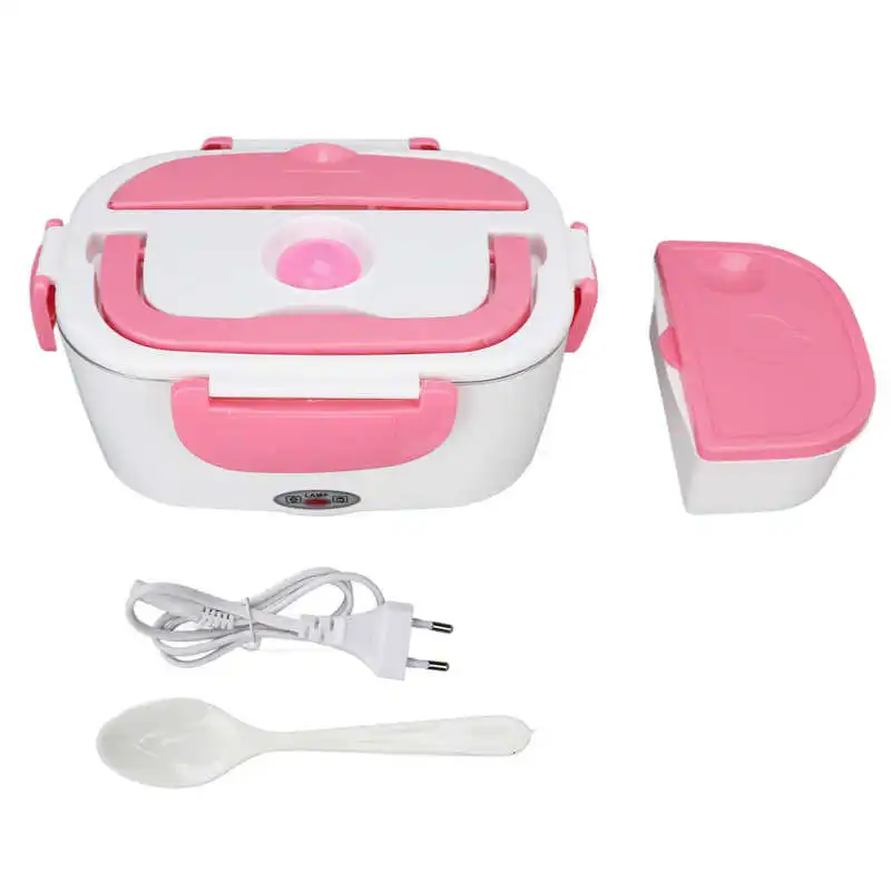 Buy White & Pink Portable Electric Heating Lunch Box - 40W, Best