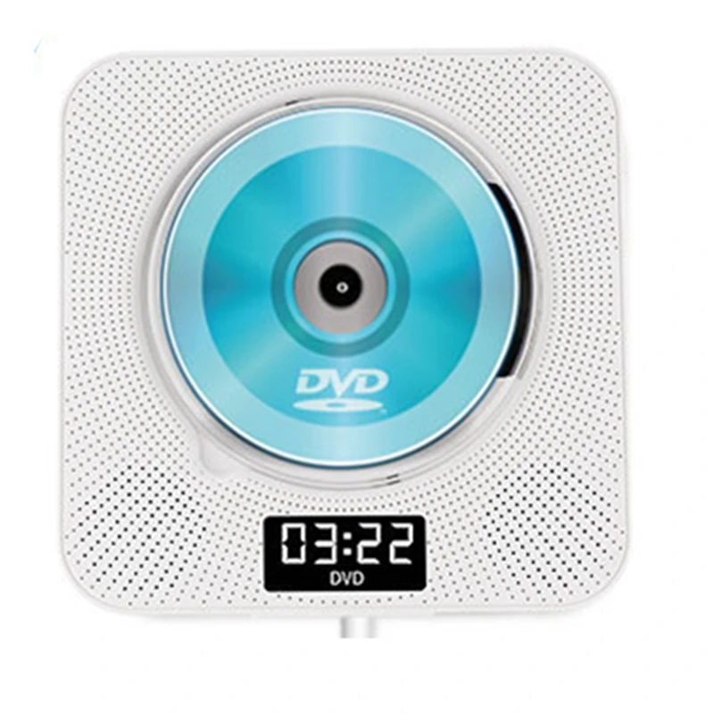 

Портативный CD-плеер с Bluetooth, настенный белый CD-плеер с ИК-пультом дистанционного управления, с динамиком, 1 шт.