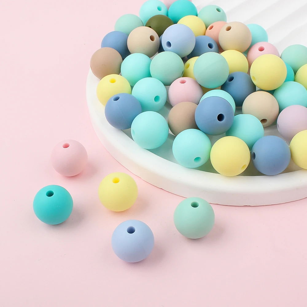 Vibrant Silicone Beads Set for Jewelry Crafting - 20-Piece Collection
