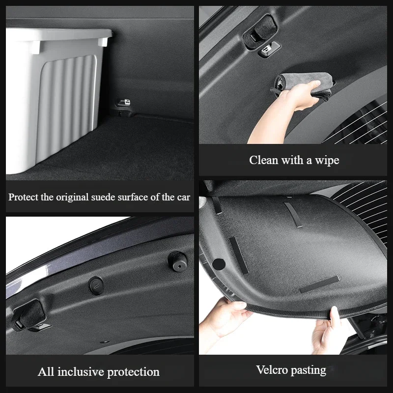 Auto Accessories Trunk Tailgate Guard Pad for Tesla Model Y Juniper TPE Rear Trunk Door Protective Sticker Anti-dirty Mat