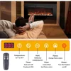 48 Inches Electric Fireplace Inserts, Recessed and Wall Mounted Fireplace Heater for Indoor Use with Remote Control fireplace 4
