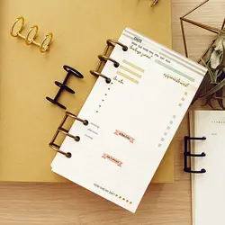 2pcs Hot Vintage Fashion Refillable Stationery Spiral Ring Loose Leaf Ring Notebook Binder