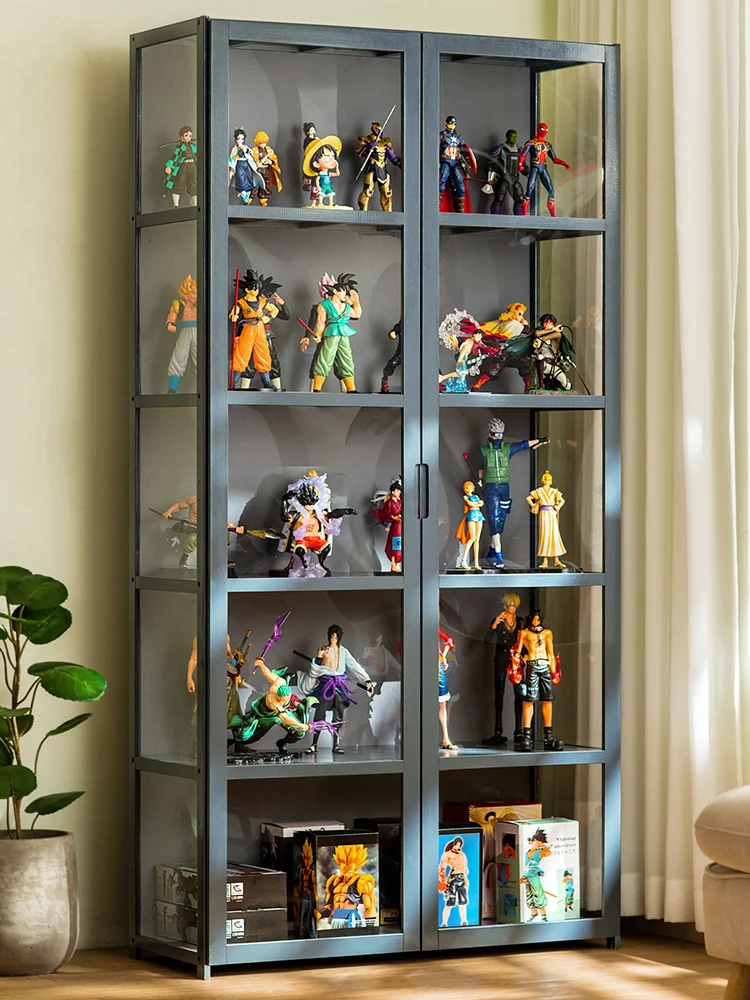 Glass Curio Display With Shelves Glass, 57 OFF