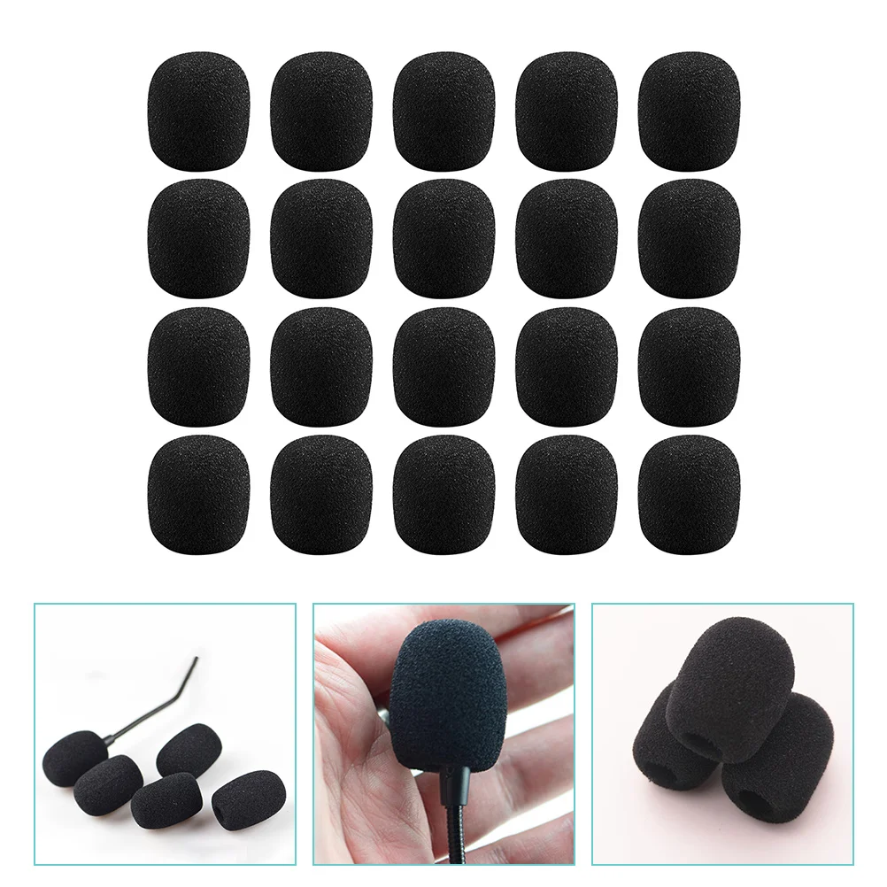 

Practical Lapel Microphone Covers Sponge Microphone Covers Little Bee Speaker Sponge Cover Headworn Microphone Cover