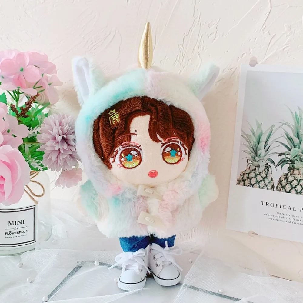 

Button Coat 20cm Cotton Doll Clothes Canvas Shoes Dress Up Star Doll Clothes Kawaii Shorts No Attributes Dolls Clothes