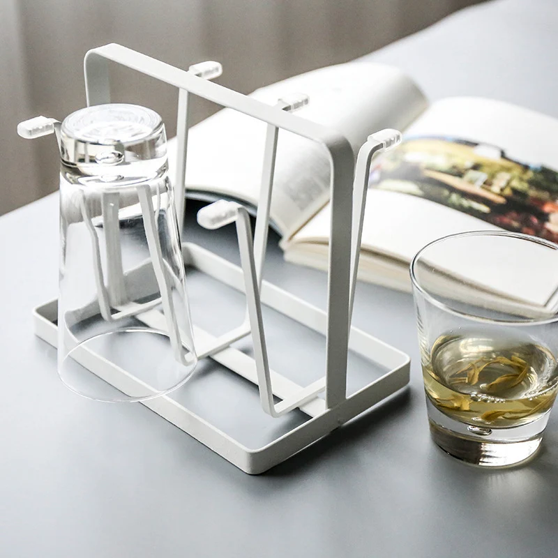 

Upside-Down Kitchen Mug Glass Stand Holder Metal Cup Drying Rack Shelf Bottle Cup Hanging Drainer Cup Drain Rack Accessories