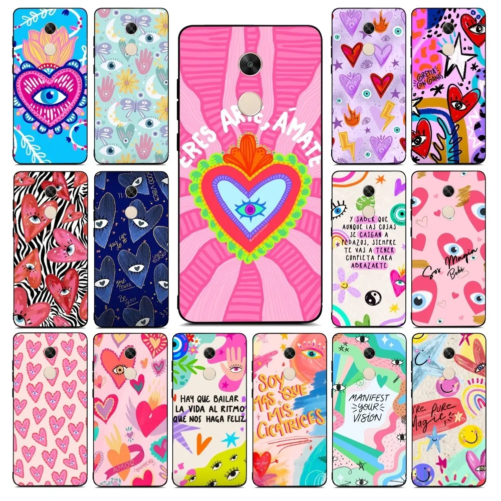 Divertente Custodia Per Telefono Turco Lucky Blue Evil Eye Per Redmi Note 4X5 A 6 7 8 Pro T 9 Pro 9S 10 Pro 11 Pro 11S 11Epro Pocom3Pro