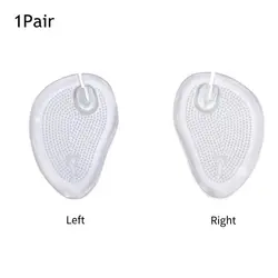 Silicone Gel Forefoot Cushion Massage Pads for Non - Slip Comfort (Clear)
