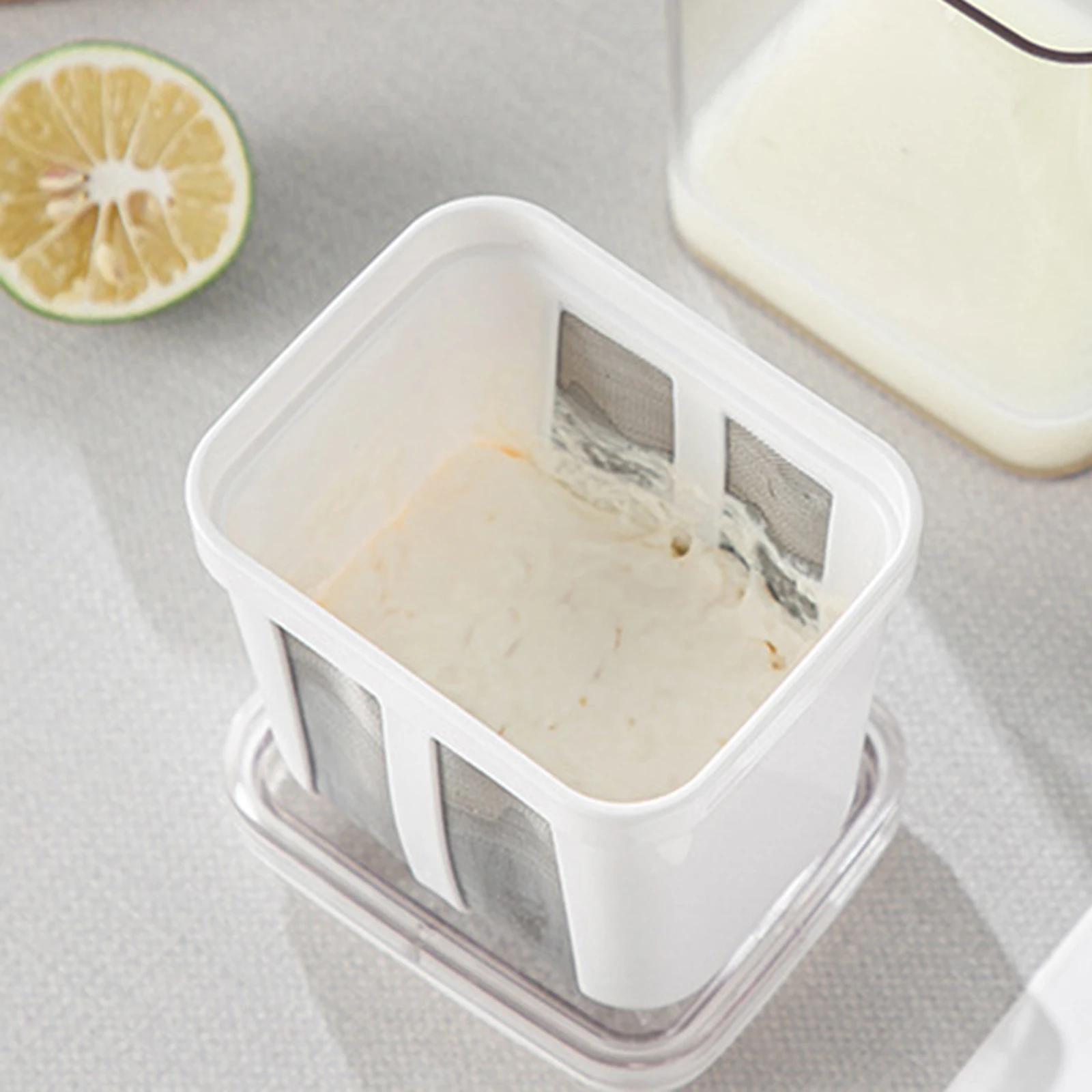 Greek Yogurt Strainer Mesh Household Kitchen Accessories Whey Separator for Tea Juice Camping Picnic
