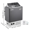 VEVOR Electric Sauna Heater Stove 3KW Internal Controller Overheating Protection Stainless Steel Spa Sauna Room Steam Generator 6