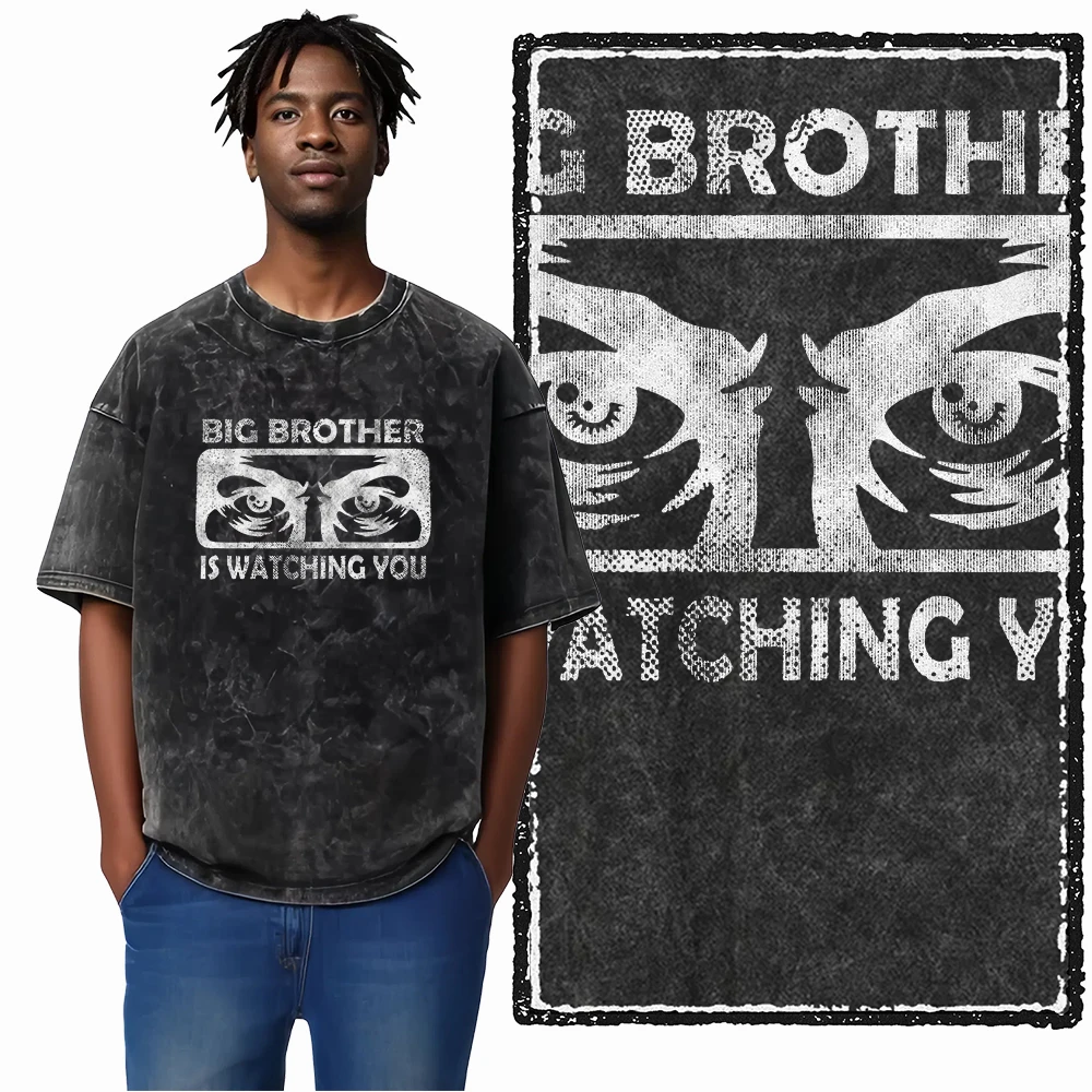 ZG2 STREETWEAR THEME Bedruckte Baumwolle Säuregewaschen Exklusive Grafik Unisex T-Shirt Coole Vintage Herren T-Shirts Große Größe T-Shirt für Männer – Detail 8