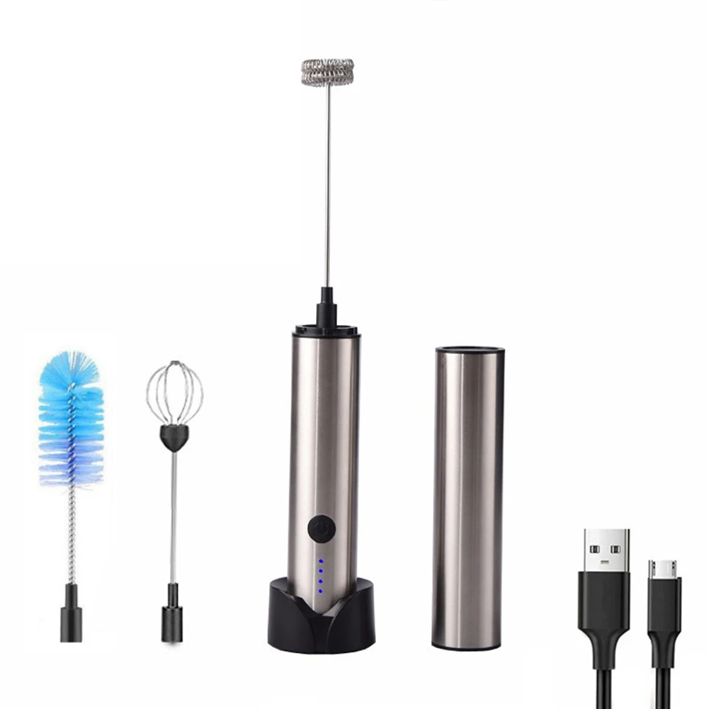 

Электрический венчик с зарядкой от USB, трехскоростные кухонные инструменты для готовки, барботер, мешалка для яиц, крема, соуса