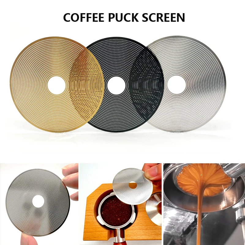Tela de disco de café 2 tamanhos 51/53/58mm, tela de malha de filtro de aço inoxidável 304 para portafter basquete espresso acessórios