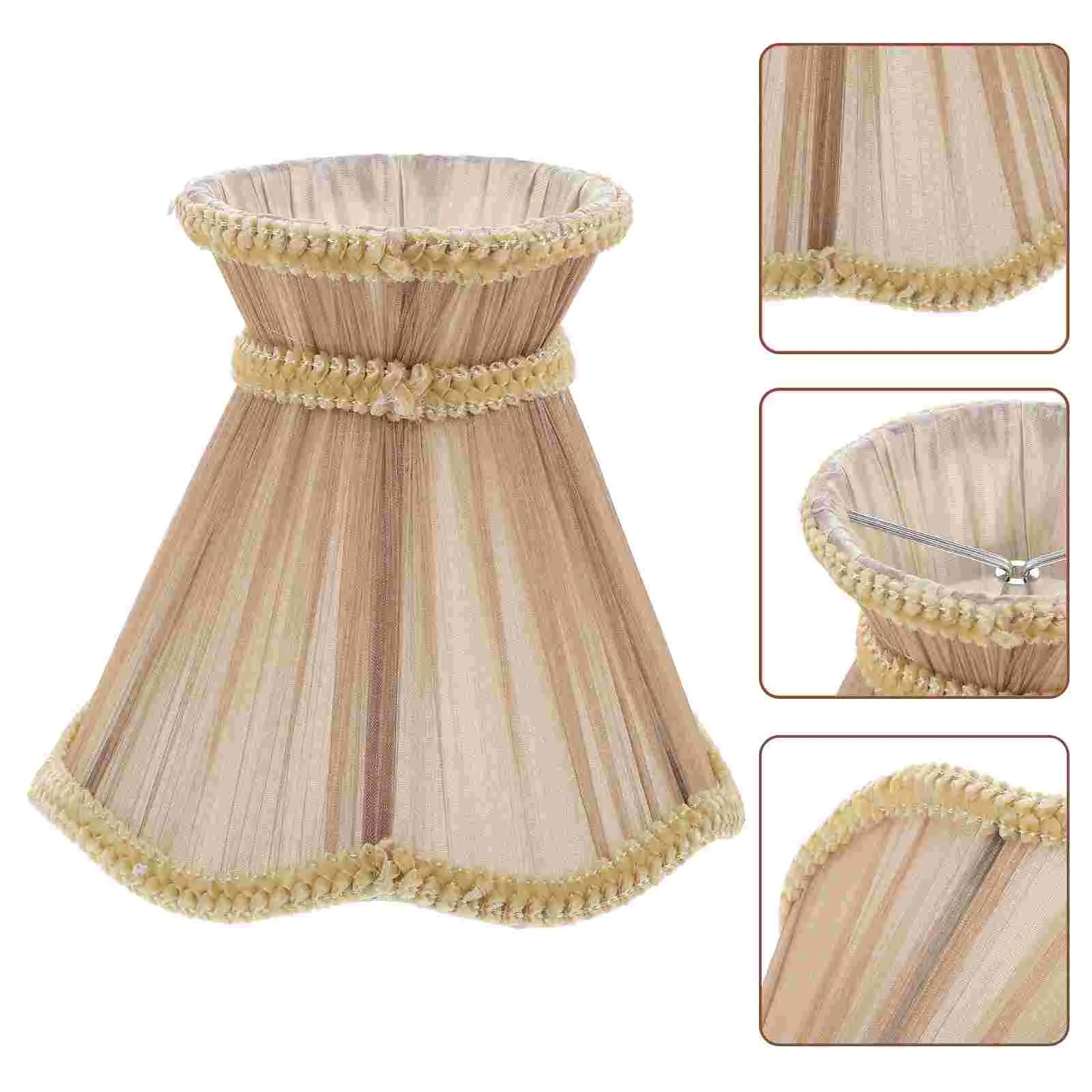 

Floor Lamp Fabric Lampshade Vintage Decor Bedroom Aesthetic Cloth Light Cover