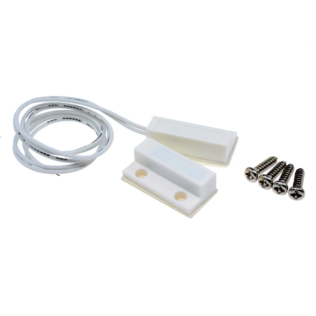 MC-38 Wired Door Window Sensor Detector Magnetic Switch Normally Closed or Normally Open NC/NO for Home Security Alarm System 6