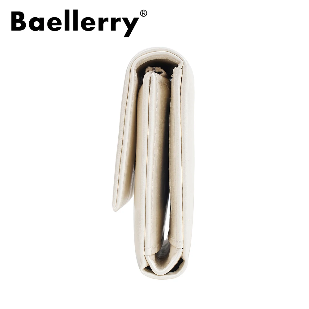 Tri-Fold Wallet for Women Short, Baellerry Cute Ins Style Zipper Coin Pocket, RFID Card Holder for Girls, Small Purse Gift for H