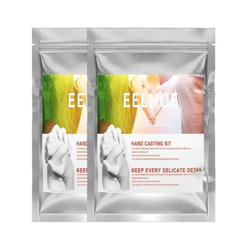 3D Hands Mold Casting 50g Kit Clone Powder Model Powder Set Model Foot Couple Valentine's Print Baby DIY 3D Model Hand Day I5Z8