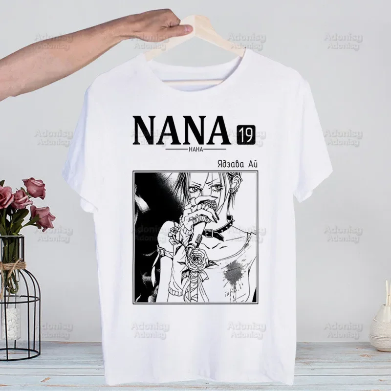 

Nana Manga BLAST Men's Tshirt Cute Shirt Mens Fashion Ren Honjo Nana Komatsu T-Shirt For Men Casual Nana Osaki Tops Short Sleeve