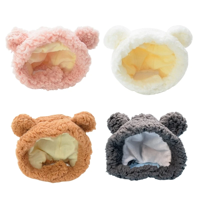 Hat Pet Neck & Ear Warmer Bear Cap with Ears Party Costume Accessories